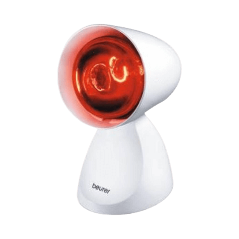 Beurer IL 11 infraröd lampa med enkel design, perfekt för värmeterapi hemma.