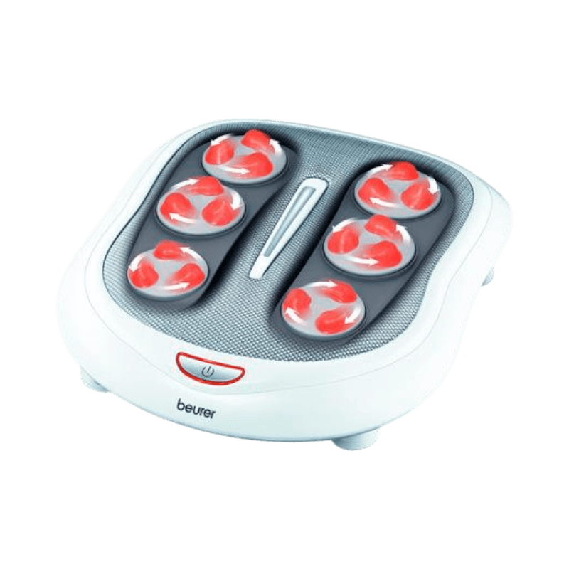 Beurer FM 60 shiatsumassager med rullande massagehuvuden och värmefunktion.