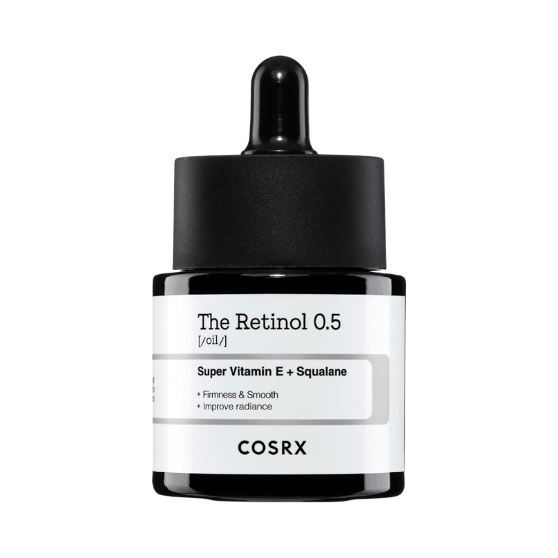 COSRX The Retinol 0.5 olja med E-vitamin och squalane för jämnare hud
