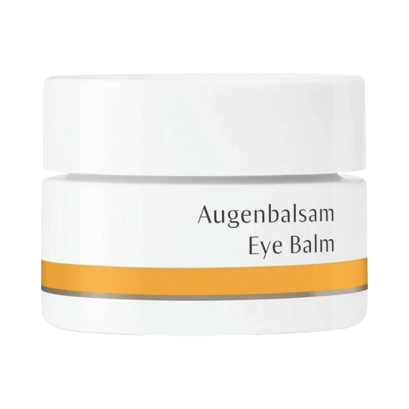 Dr. Hauschka ögonbalsam i burk för torr hud runt ögonen med naturliga ingredienser