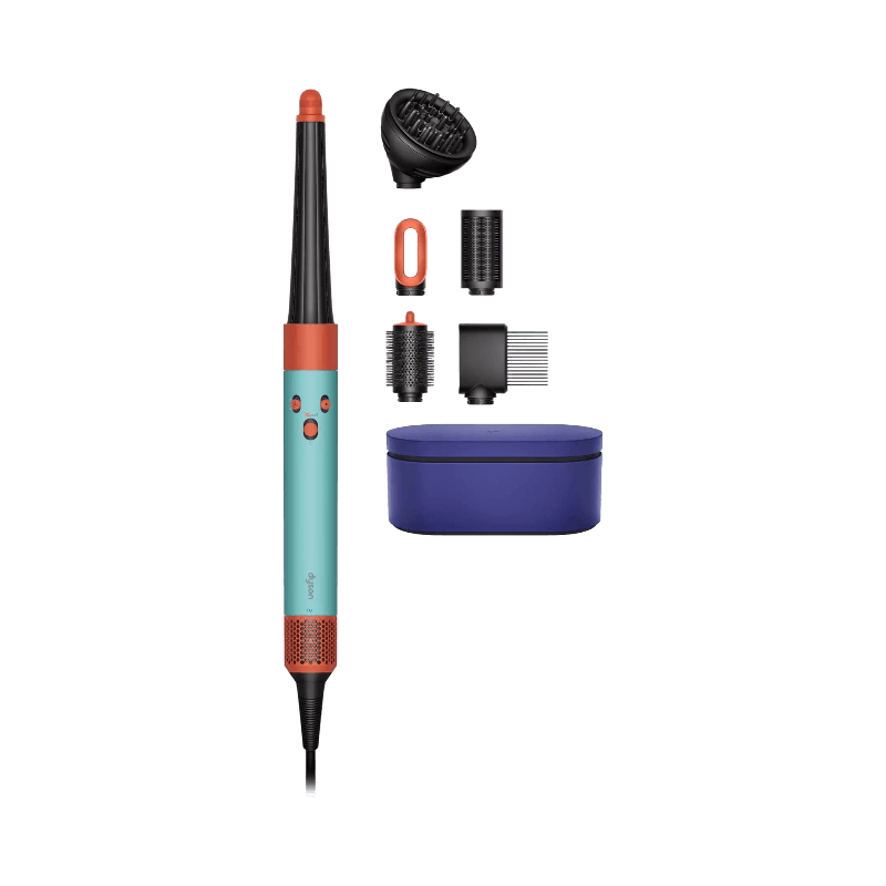 Dyson Airwrap Curly+Coily multistyler med tillbehör för lockigt och krulligt hår.