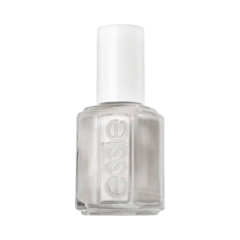 Essie Pearly White nagellack i transparent vit nyans för en naturlig, skimrande finish på naglarna.