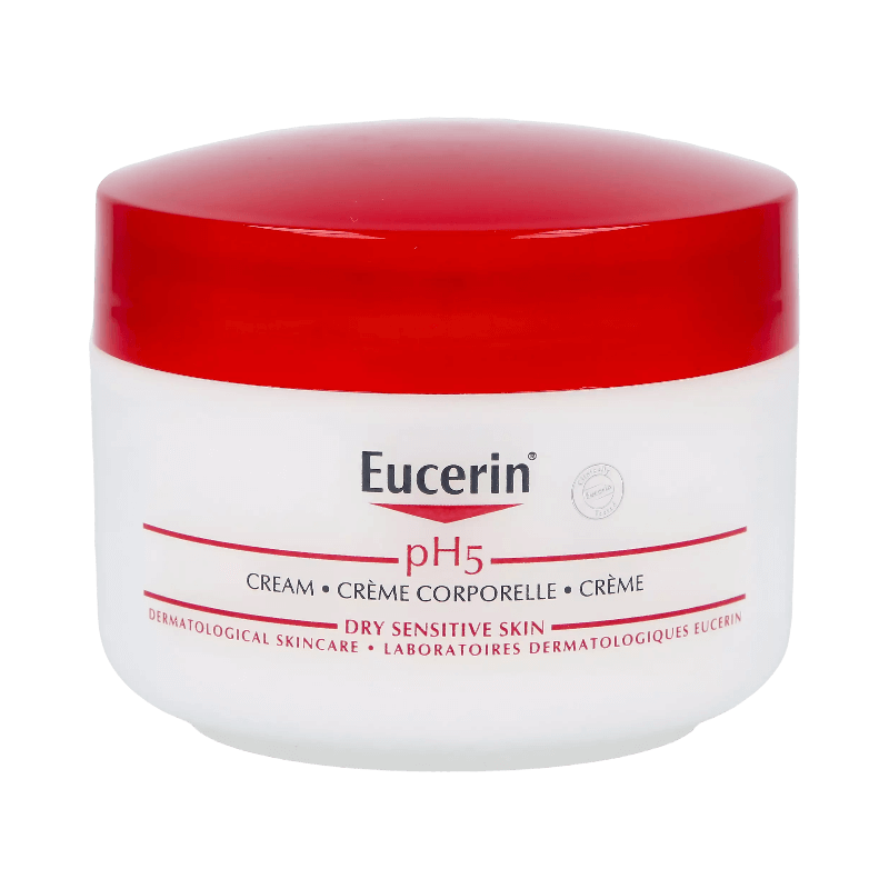 Eucerin pH5 kroppskräm för torr och känslig hud i praktisk burk
