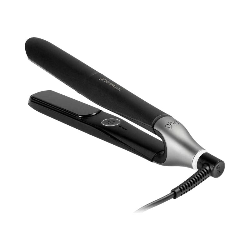 GHD Chronos plattång med rundad design och avancerad teknik för snabb och skonsam styling.