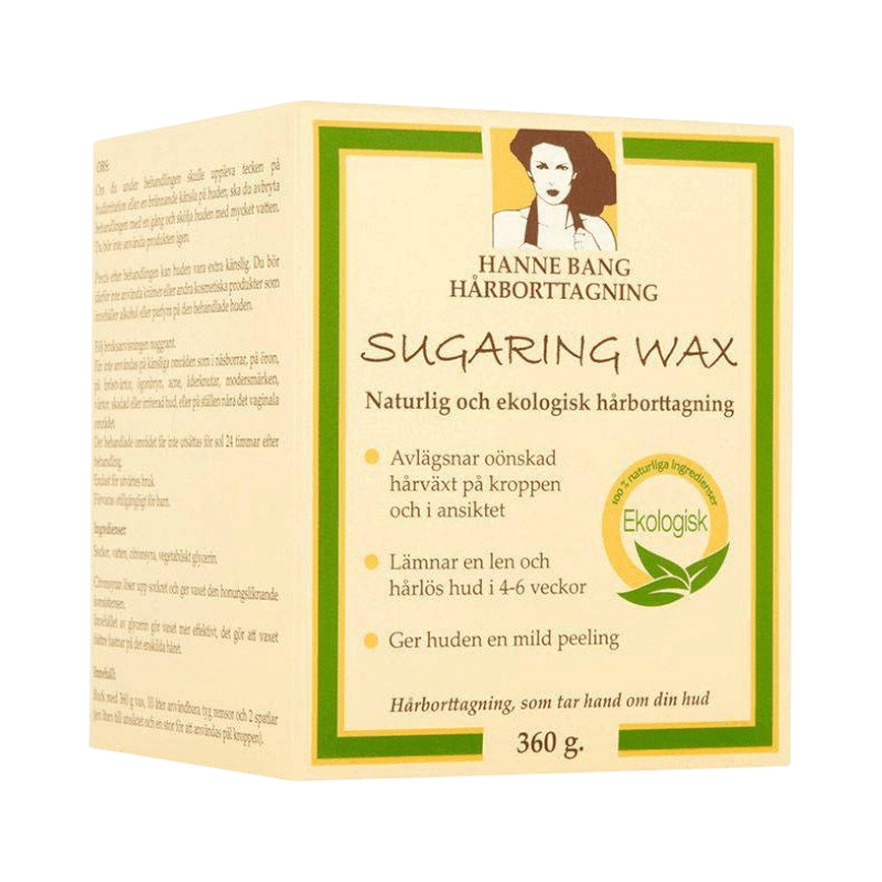 Hanne Bang Sugaring Wax ekologiskt sockervax för ansikte och kropp med mild peelingeffekt