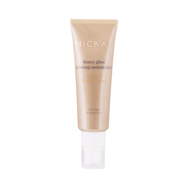 Hickap Honey Glow Priming Moisturizer ger lyster och återfuktning, fungerar även som primer
