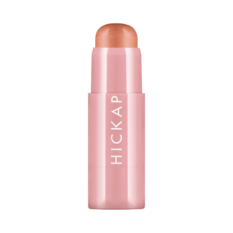 Hickap Wonder Stick i nyansen Peachy Vibes, krämrouge i rosa hylsa för kinder och läppar