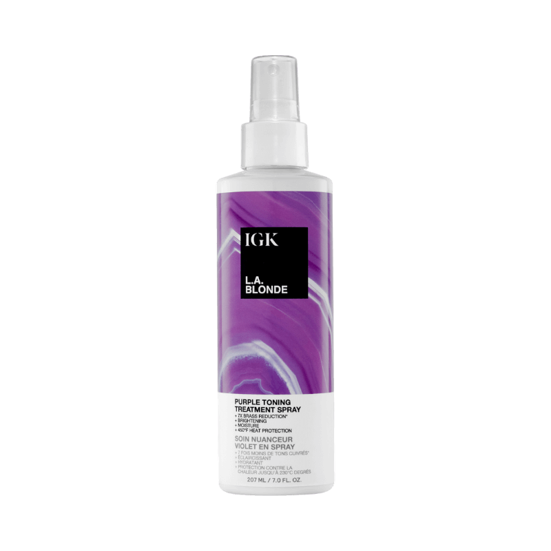 IGK L.A. Blonde toning spray för blont hår med värmeskydd och fuktgivande effekt.