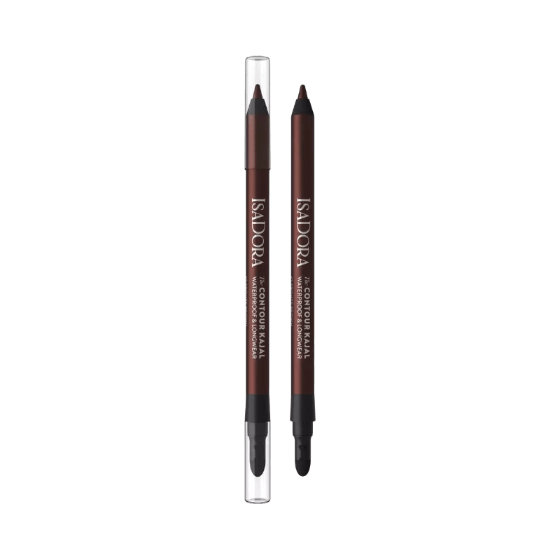 Isadora Contour Kajal i färgen Bronze Brown – vattenfast och långvarig ögonpenna med smudger.