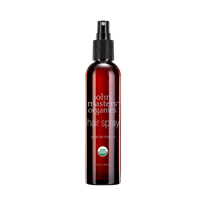 John Masters Organics Hair Spray – ekologisk hårspray med naturliga ingredienser och lätt stadga.