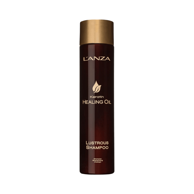 L’ANZA Keratin Healing Oil schampo som reparerar håret och ger glans med närande oljor.