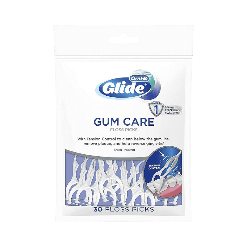 Oral-B Glide Gum Care tandtrådsbyglar 30-pack med spänningsteknik för tandköttsvård