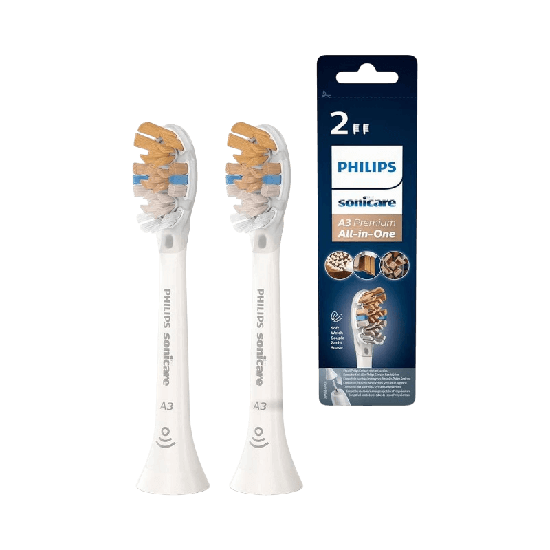 Philips Sonicare A3 Premium tandborsthuvuden 2-pack för allsidig tandvård