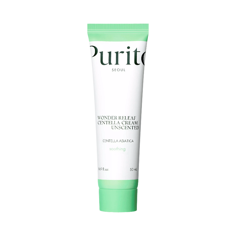 Purito Centella Cream Unscented med lugnande formula för känslig och irriterad hud