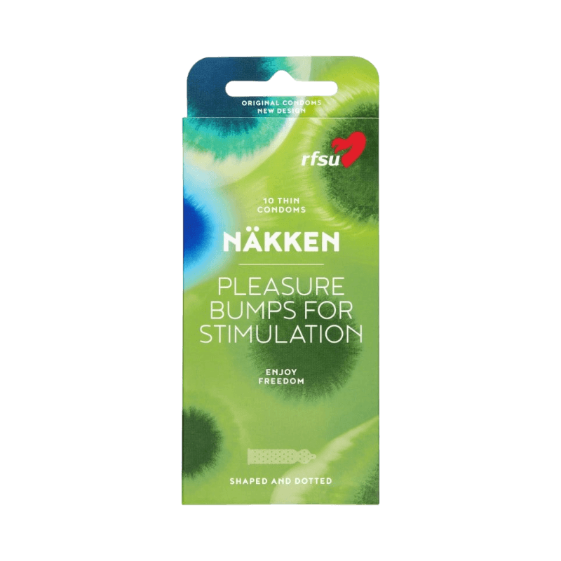 RFSU Näkken kondomer – knottriga och formade kondomer för ökad stimulans, 10-pack.