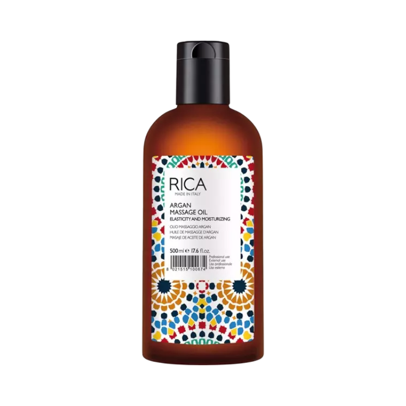 Rica Argan Massage Oil 500 ml – mjukgörande massageolja med arganolja för elasticitet