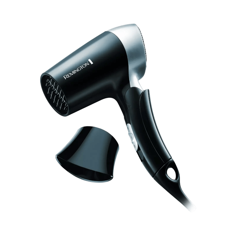 Remington D2400 resehårfön 1400W med löstagbart munstycke – lätt och effektiv hårtork.