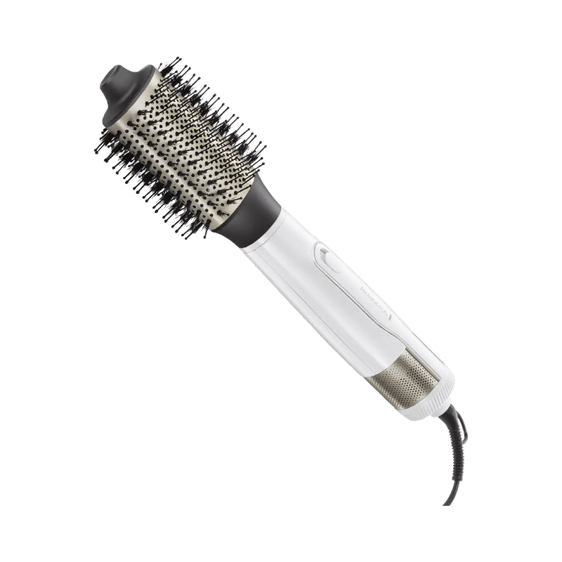 Remington HYDRAluxe 1200W volymborste – återfuktande varmluftsborste för glans och fyllighet.