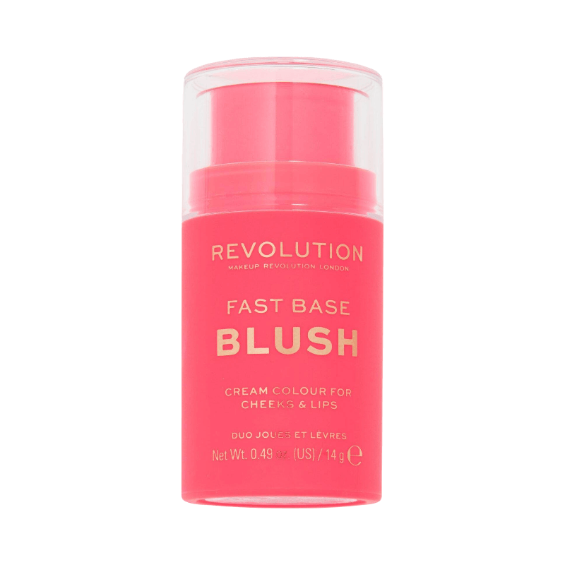 Revolution Fast Base Blush Stick i färgen Bloom för krämig färg till kinder och läppar