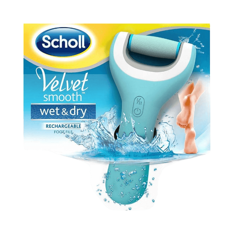 Scholl Velvet Smooth Dual Action fotfil med diamantkristaller för hård hud.