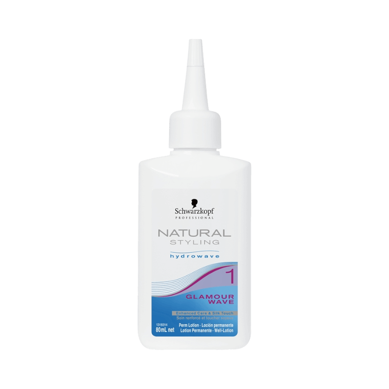 Schwarzkopf Glamour Wave 1 för naturliga lockar vid hempermanent