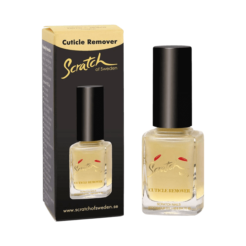 Scratch of Sweden Cuticle Remover 12 ml med tillhörande förpackning, professionell formula.