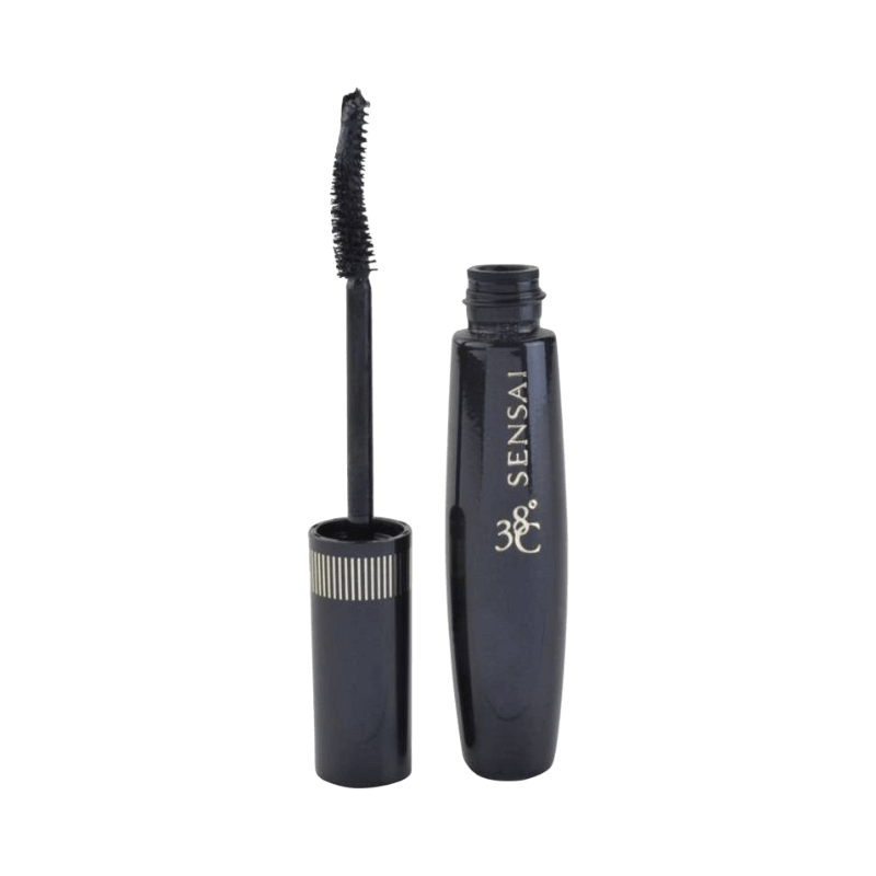 Sensai 38°C Volumizing Mascara i svart hylsa med böjd borste för volym och separation