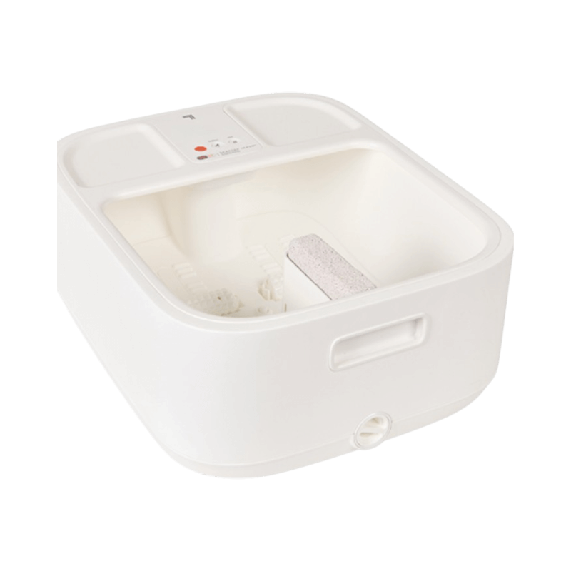 Sharper Image SpaHaven fotbad med värme och massagevalsar för fotterapi hemma.