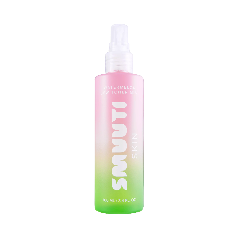 Smuuti Skin Watermelon Dew Toner Mist i sprayflaska för fräsch och återfuktad hud med glow