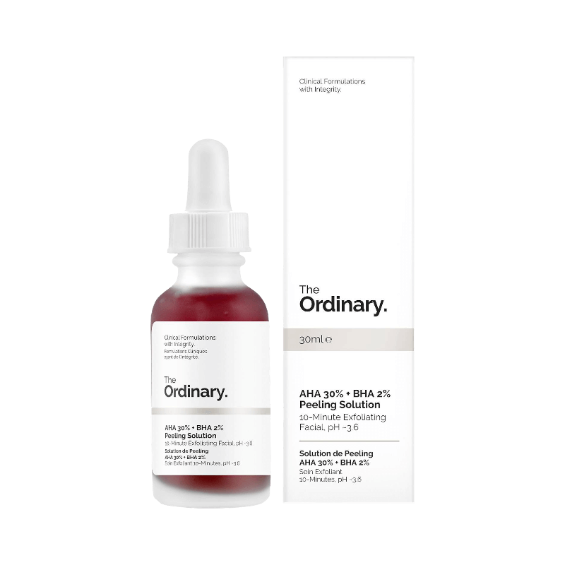 The Ordinary AHA 30% + BHA 2% Peeling 30 ml, kraftfull exfolierande syrapeeling för jämnare hud.