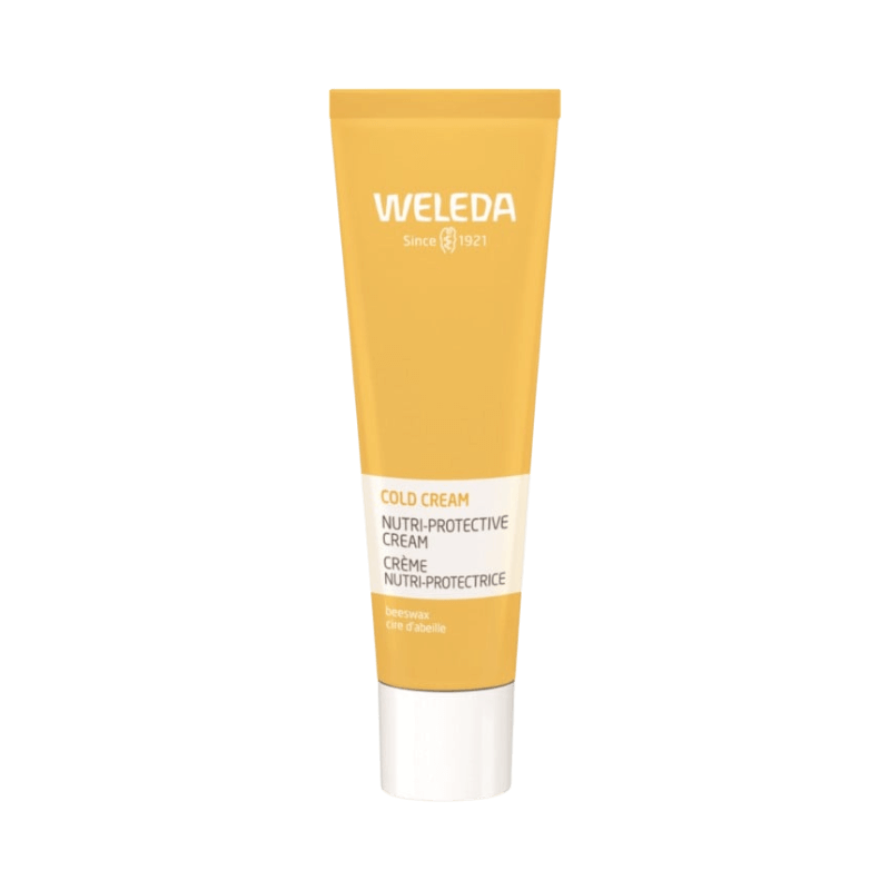 Weleda Cold Cream 30 ml med bivax som skyddar och vårdar torr och känslig hud.