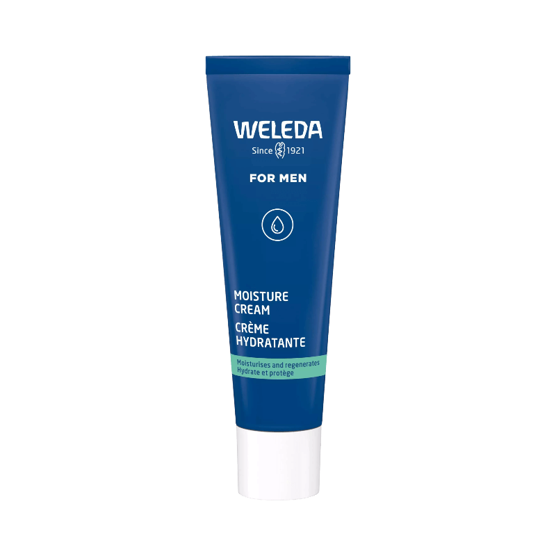 Weleda Moisture Cream for Men återfuktar och skyddar manlig hud dagligen.