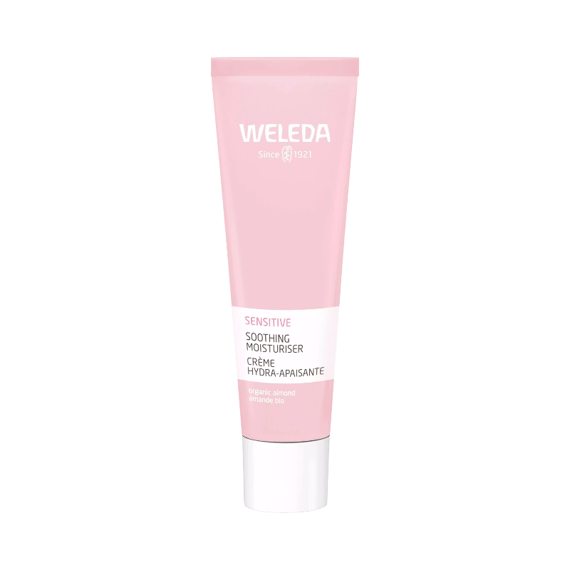 Weleda Sensitive Soothing Moisturiser med mandel för känslig och lugnad hud.