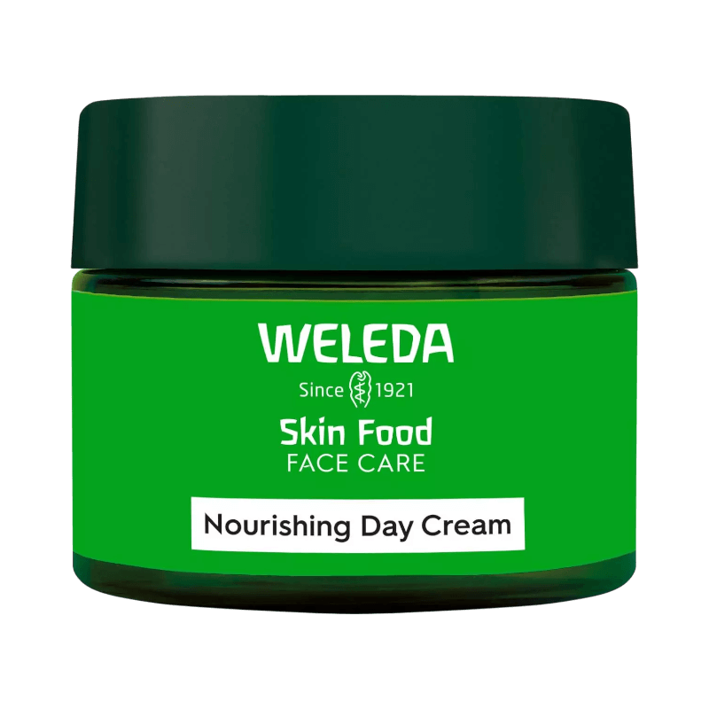 Weleda Skin Food Day Cream ger näring och återfuktning till torr hud i ansiktet.