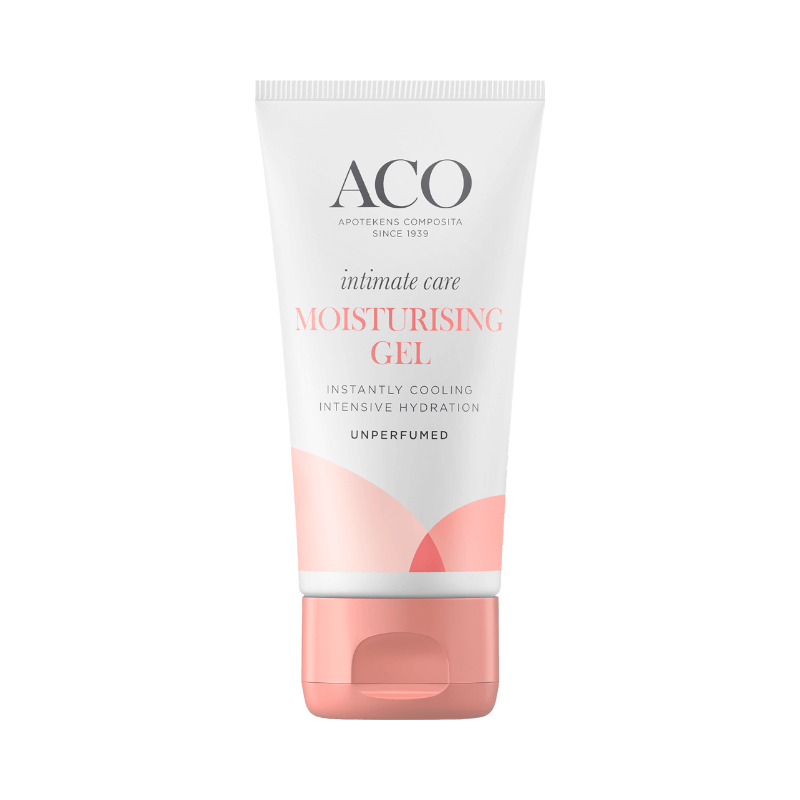 ACO Intimate Moisturising Gel ger omedelbar återfuktning och svalka, oparfymerad.
