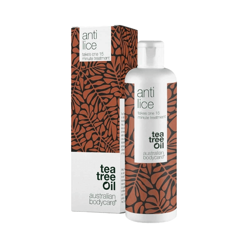 Anti Lice behandling med tea tree oil från Australian Bodycare, verkar mot löss på 15 minuter.