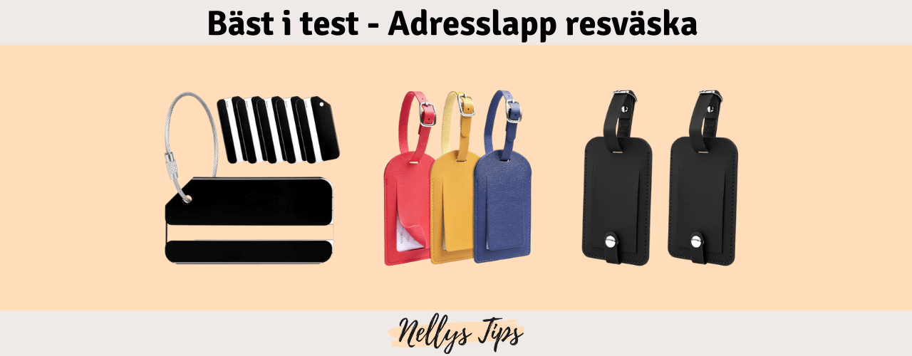 Adresslapp resväska Bäst i test
