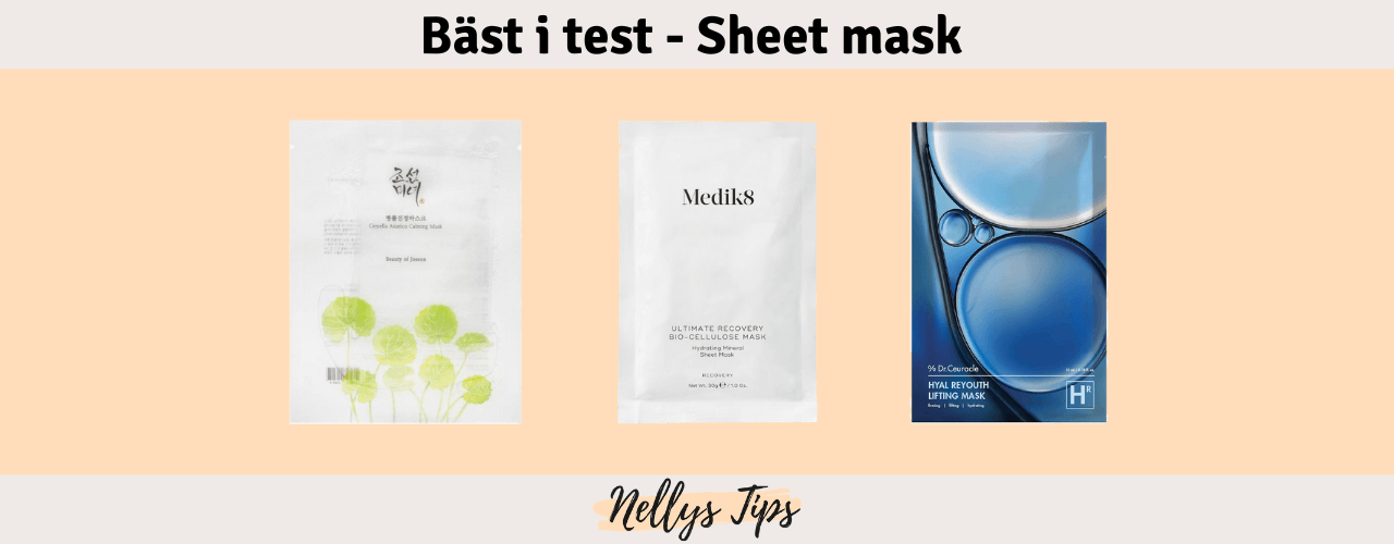 Sheet mask Bäst i test