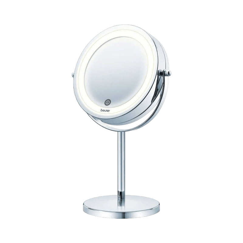 Beurer BS 55 sminkspegel med LED-belysning och stativ för precisionsmakeup.