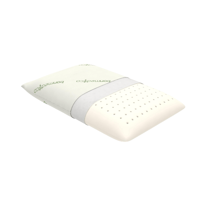 Ergonomisk nackkudde i latex med ventilationshål för optimal andning och stöd under sömnen