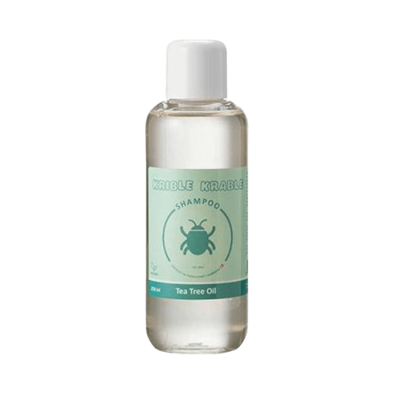 Krible Krable lusschampo med tea tree oil – mild behandling för barnens hår.