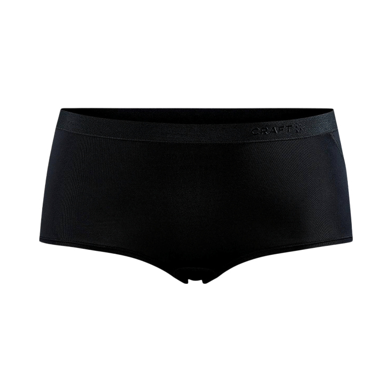 Sportiga svarta hotpants från Craft med fukttransporterande material och följsam passform.