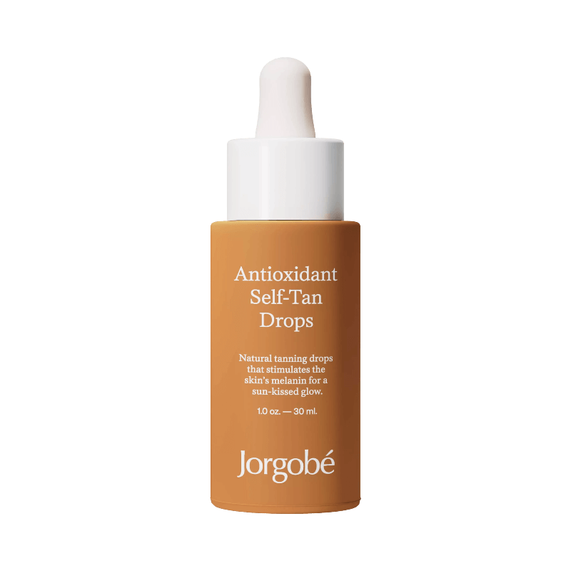 Jorgobé Self-Tan Drops – brun utan sol-droppar som stimulerar melanin för solkysst hudton
