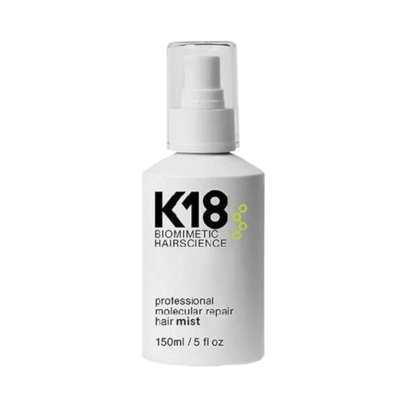 K18 hair mist 150ml – molekylär reparation för skadat hår, stärker och skyddar vid styling.