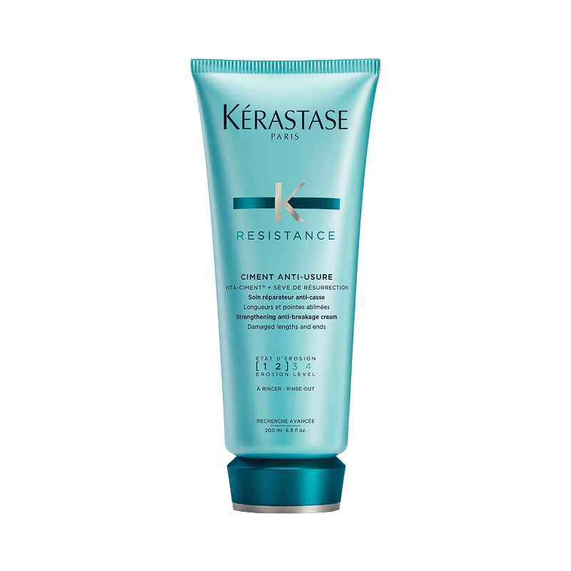 Kérastase Resistance Ciment Anti-Usure balsam som stärker och reparerar skadat hår.