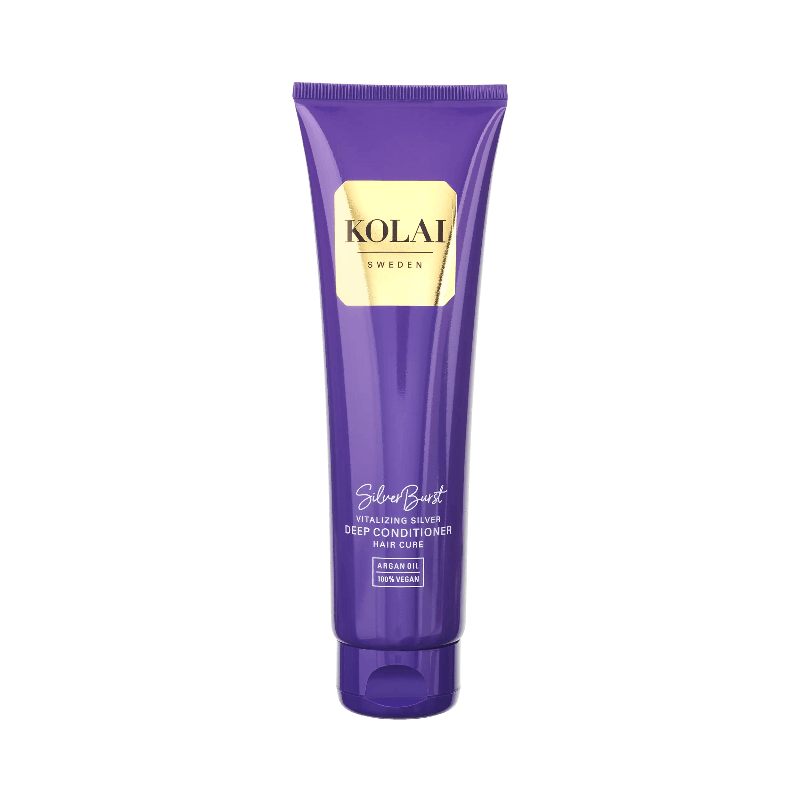 Kolai Silver Burst djupverkande balsam som neutraliserar gula toner i håret.