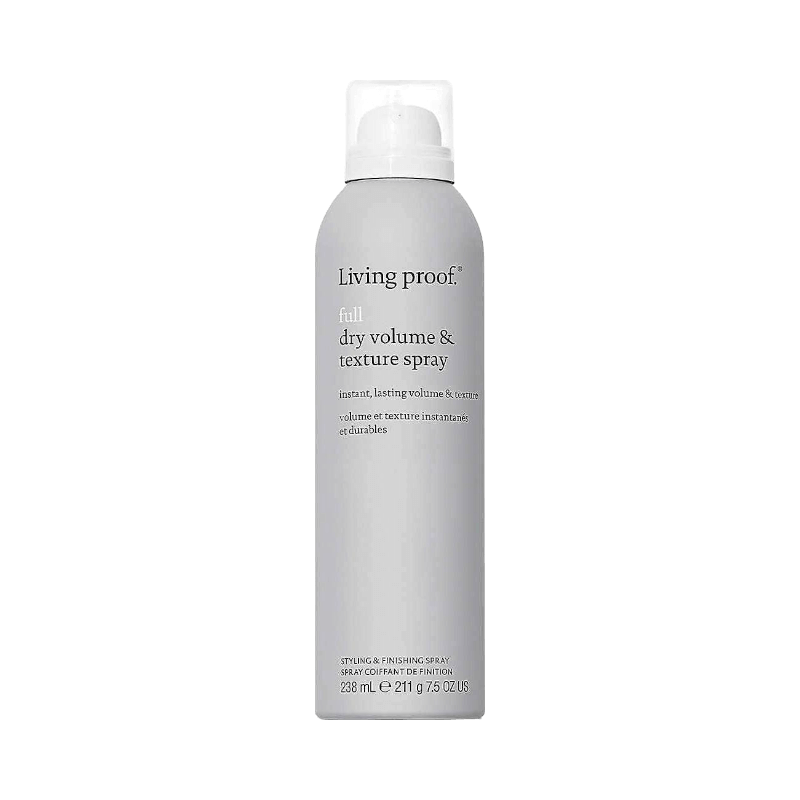 Volymspray från Living Proof som ger torr textur och långvarig volym till platt och fint hår.