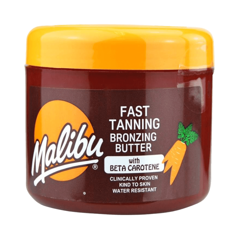 Malibu Fast Tanning Bronzing Butter 300ml – snabbt färgande smör med betakaroten för intensiv solbränna