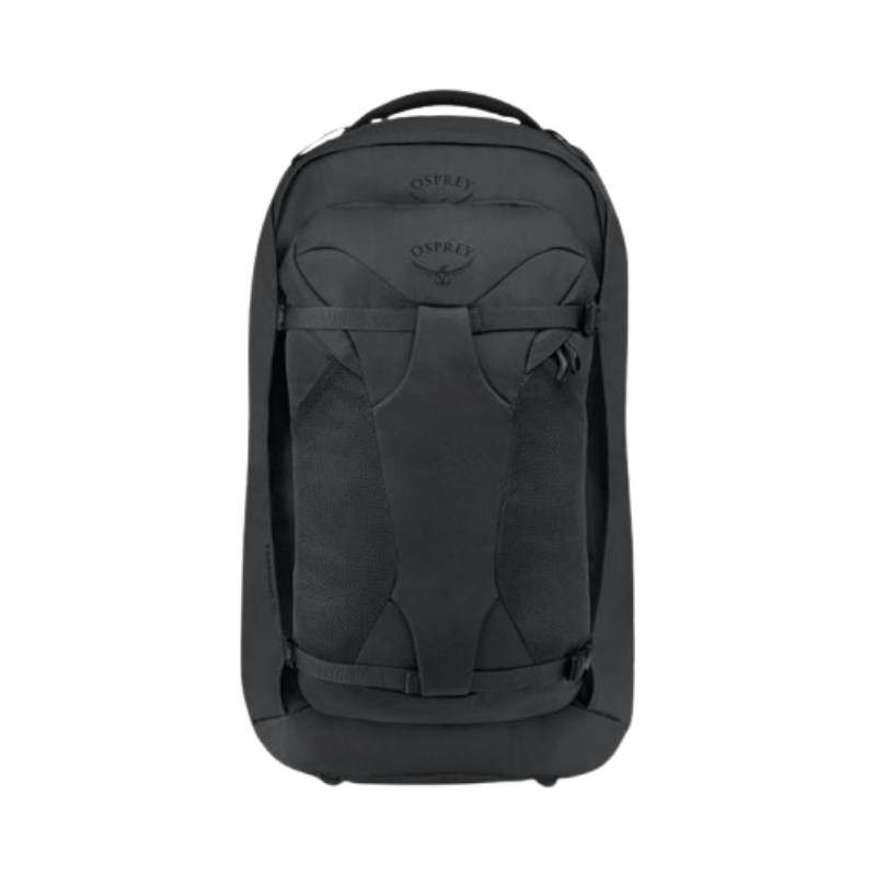 Osprey Farpoint 70 liter ryggsäck i grått med justerbart bärsystem för långresor