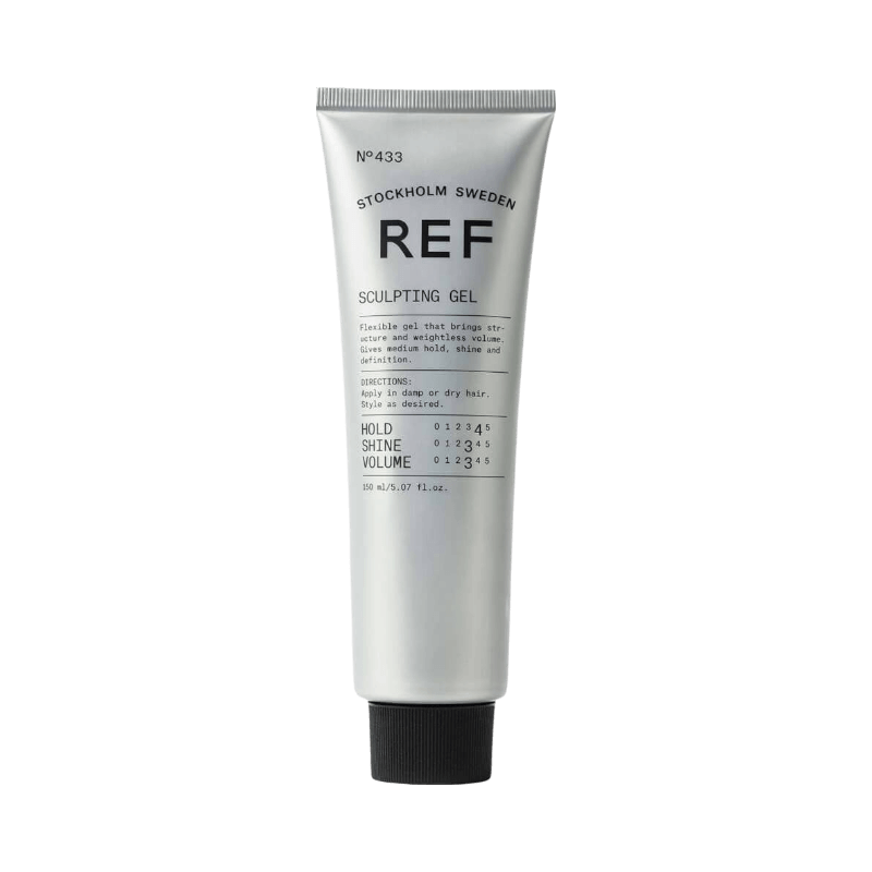REF Sculpting Gel som formar håret med medelstadga, volym och glans utan att kännas tungt.